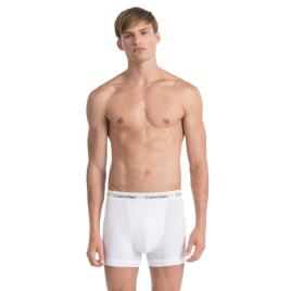 Calvin Klein Underwear Algodão Boxer Stretch 3 Unidades S White