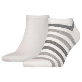 Tommy Hilfiger Meias Duo Stripe Sneaker 2 Pares EU 39-42 White