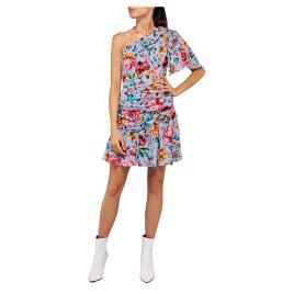 Vestido Curto W9608 M Azure / Multicolor
