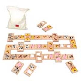 Dominó Diset animais Madeira (28 pcs)