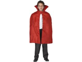 Capa  Vampiro Vermelho Para Crianças (70Cm)