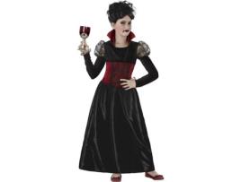 Fato de Menina  Vampira Clássica (Tam: 3 a 4 anos)
