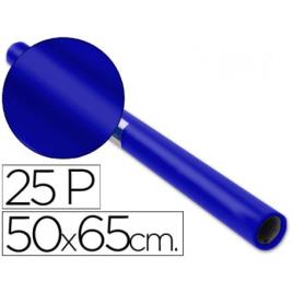 Papel De Lustro Rolo 50x65cm 25 folhas Azul