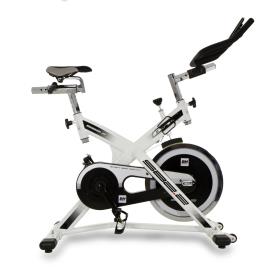 Bicicleta de Spinning  H9162 (Branco - 119x52x104cm - Volante: 20 kg - Até 105 kg)