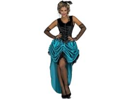 Fato de Mulher DISFRAZZES Lady De Salão Azul (Tam: M/L)