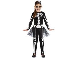 Fato de Menina  Esqueleto De Tutu (Tam: 5 a 6 Anos)