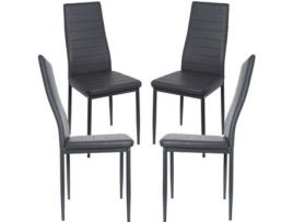 Pack 4 Cadeiras  Lauter (Cinzento)