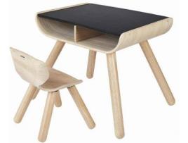 Mesa e Cadeira para Bonecas PLAN TOYS Preto