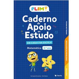 LEYA Livro ‘PLIM! Caderno de Apoio ao Estudo – Matemática’ – 3º Ano