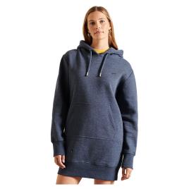 Superdry Vestido Com Capuz Vintage Logo Embroidered S Vintage Navy Marl