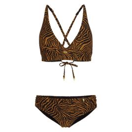Bikini Teaser 34 Black All Over Print / Brown