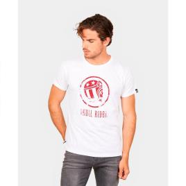 Camiseta De Manga Curta Old Skull L White