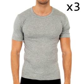 Camisa 0806 Short Sleeve 3 Unidades 48 Gray