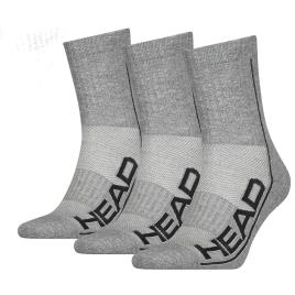 Meias Unissex Performance Short Crew 3 Pares EU 35-38 Grey