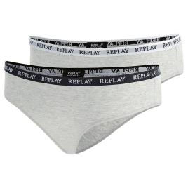 Calcinha Style1 2 Unidades L Light Grey Melange / White / Black