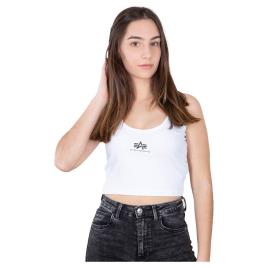 Camiseta Sem Mangas Basic Crop XL White