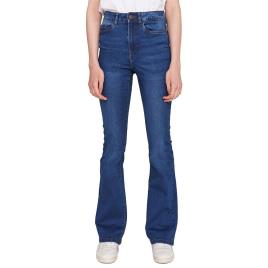 Flare De Cintura Alta Jean Sallie 30 Medium Blue Denim