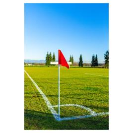 Banderín De Córner Ajustable One Size White / Red