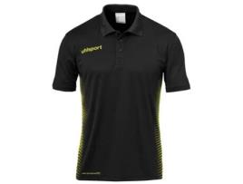 Polo Manga Corta Score M Black / Fluo Yellow