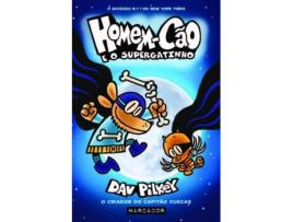 Livro Homem-Cão E O Supergatinho de Dav Pilkey (Português)