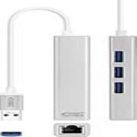 Conversor USB 3.0 para Gigabit Ethernet  10.03.0403 Prateado