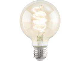 Lâmpada LED Decorativa  Ambar Espiral E27G80 (4 W - Casquilho: E27 - 1 Lâmpada - Luz Amarela)
