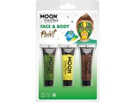 Pack  de 3 Maquilhagens para Cara e Corpo de Jungla (Halloween - 12 ml)