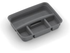 Cesto KIS K Latch Box Tray S (Cinzento - 35.5x26.5x8.5cm - Retangular)