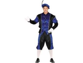 Fato de Homem  Pajem Azul E Preto Masculino (Tam: M)