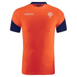 Kappa Camiseta Manga Corta Abou XL Orange / Blue Marine