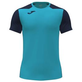 Joma Camiseta Manga Corta Record Ii L Turquoise Fluor / Dark Navy