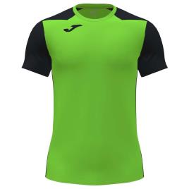 Joma Camiseta De Manga Curta Record Ii 11-124 Months Green Fluor / Black