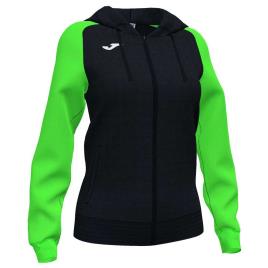 Sudadera Con Cremallera Academy Iv XL Black / Green Fluor