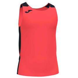 Camiseta Sin Mangas Record Ii S Dark Orange Fluor / Black