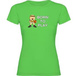 Camiseta Manga Corta Born To Play Basketball XL Light Green