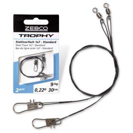 Linha Aço Trophy Steel Trace 1x7 Standard 9kg 30 cm Silver