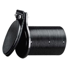 Thru Hull With Non Return Valve 68 x 107 mm Black