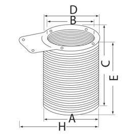Nuova Rade Thru Hull With Non Return Valve 68 x 107 mm Black