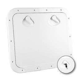 Classic Hatch With Lock 463x517mm One Size White