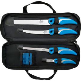 Knife Set With Sharpener&case One Size Black