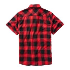 Camisa Manga Curta Check XL Red / Black