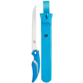 Freshwater Fillet Knife With Sheath 18 cm Blue