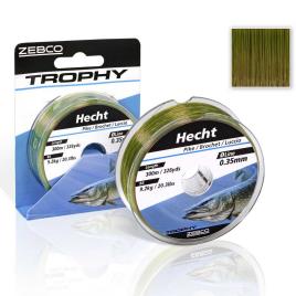 Zebco Monofilamento Trophy Pike 300 M 0.350 mm Green