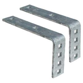 Brackets For Polyethylene Fender Small Grey