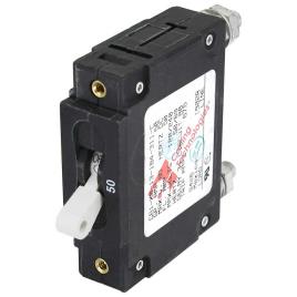 C-series Single Pole Circuit Breaker 10 A Black / White