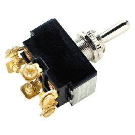 Toggle On-off-on 6 Screw Silver