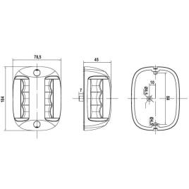 Lalizas Fos Led 20 Bi Color Light Side One Size White