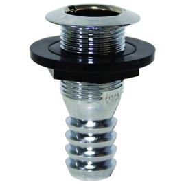 Thru-hull With Flush Flange Non Return Valve One Size Chrome