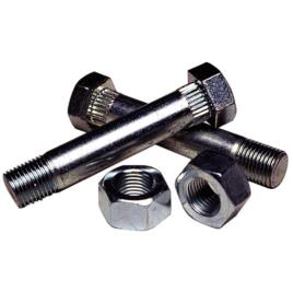 Fluted Shackle Bolts One Size Silver