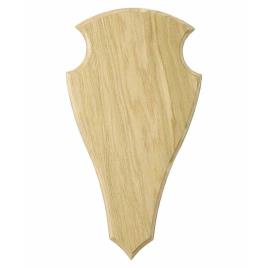 Escudo De Carvalho Troféu Cervo 2 52 x 26 cm Light Brown